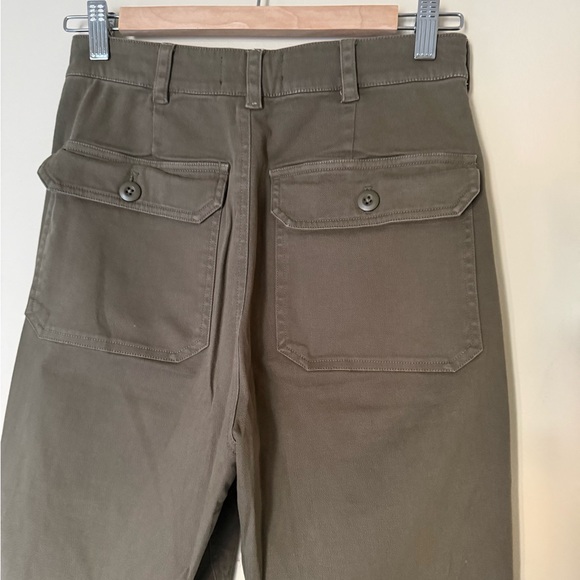 Black Orchid Military Wide Leg  Pants Army Green sz 25 - Picture 8 of 11